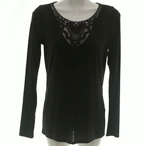 Hollister Size Medium lace detail shirt NWT